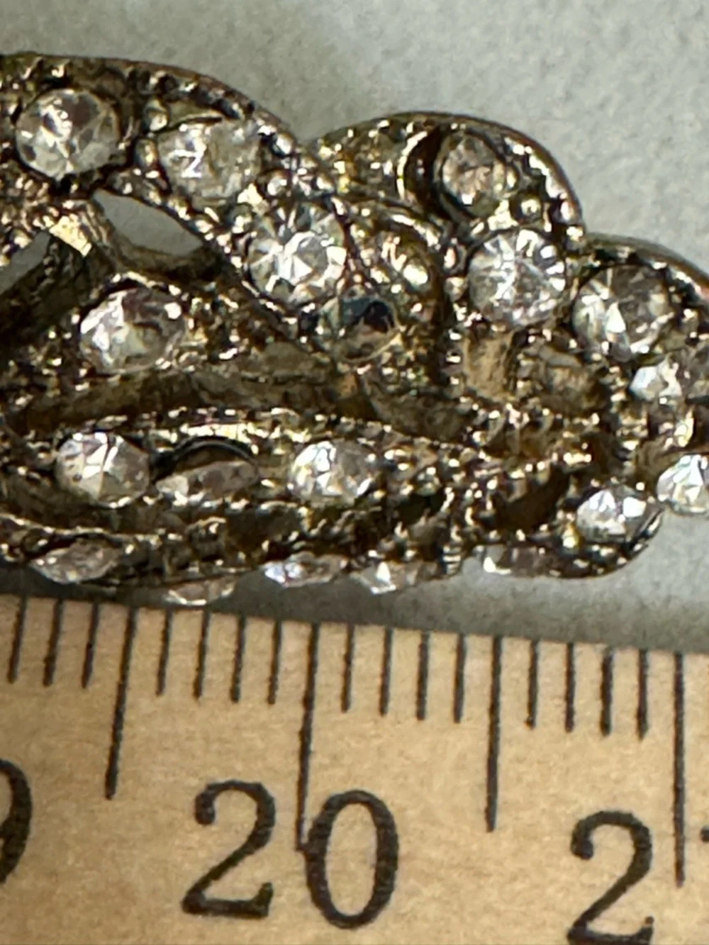 Crystal Filigree Statement Ring - Silver Crystal